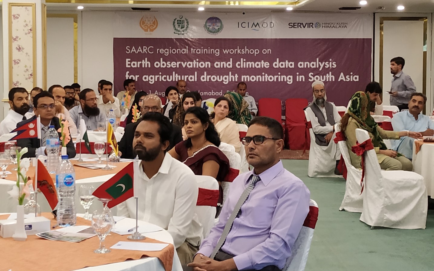 Participants at the regional workshop on earth observation and climate data analysis for agriculture drought monitoring in South Asia. (Photo: ICIMOD)