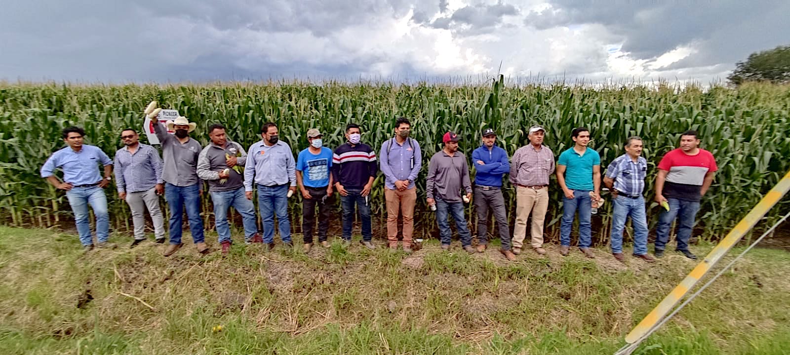 Planning meeting and field day with farmers who want to participate in the Agriba Sustentable project, in El Greco, Pénjamo, in Mexico’s Guanajuato state. (Photo: CIMMYT)