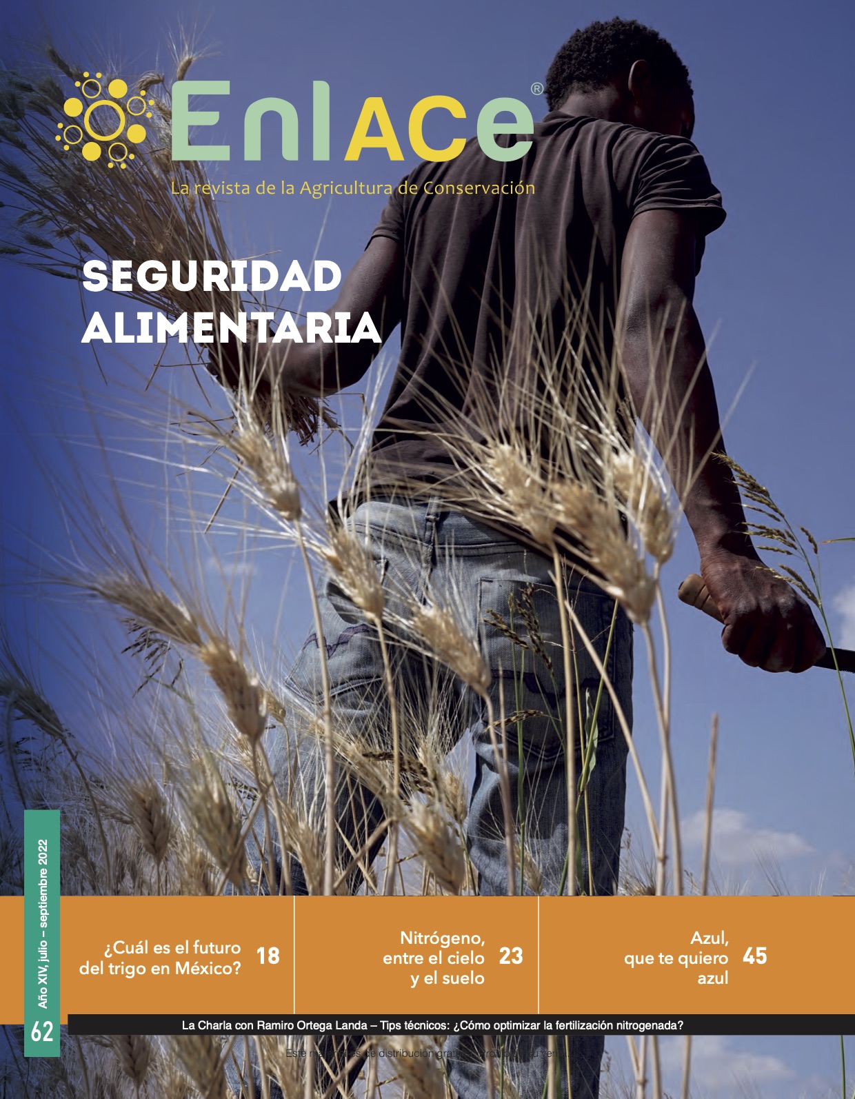 Portada de EnlACe: La revista de la Agricultura de Conservación No. 60.