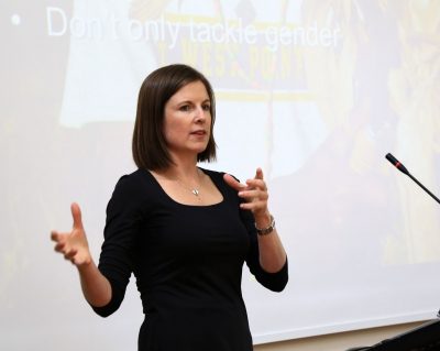 Kristie Drucza, CIMMYT gender and development specialist, has been studying, publishing on, and presenting widely about people-centered, evidence-based approaches for gender equality that are being taken up by agirculture for development professionals. Photo: CIMMYT/Apollo Habtamu