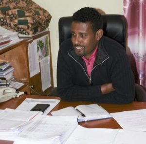 Moges Bizuneh helps lead an agricultural office in Basona District, home to more than 10,000 female-headed households, and is working to support innovation by women. Photo: CIMMYT/Mike Listman
