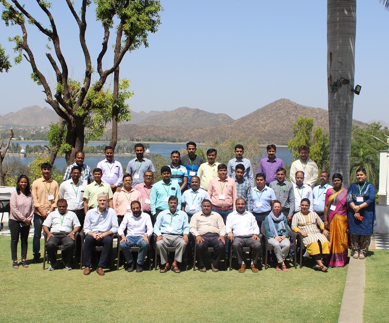 Group photo of participants at the fourth international workshop on farming system design in south Asia. Photo: CIMMYT.