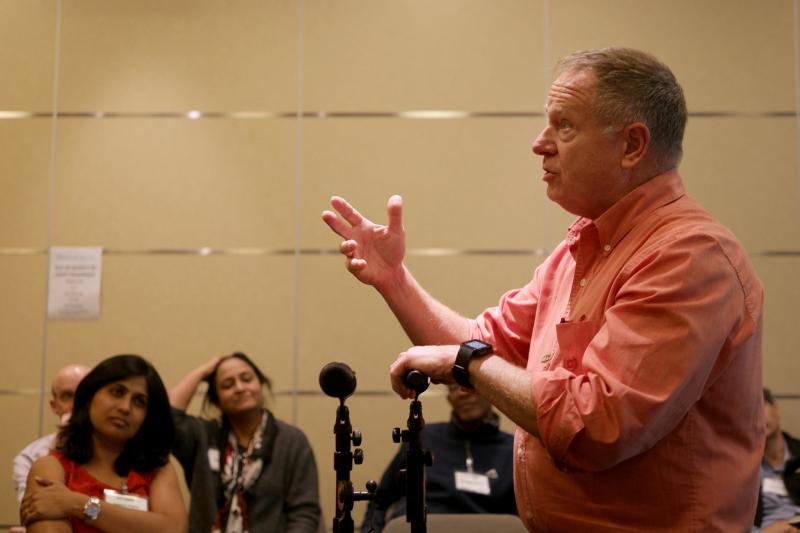 EiB's George Kotch describes his vision of product profiles. (Photo: Sam Storr/CIMMYT)