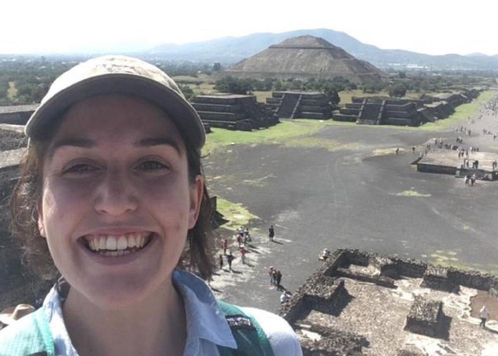 Peressini had a chance to visit the pyramids of Teotihuacán and other Mexican landmarks. 