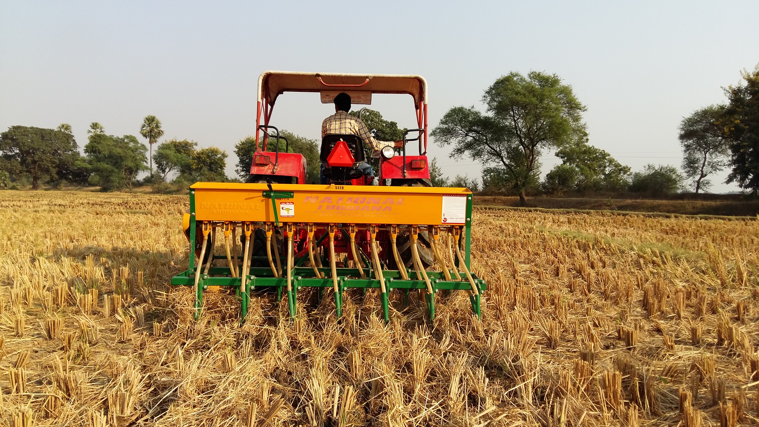 Zero tillage reverses the loss of soil organic matter that happens in conventional tillage. (Photo: Dakshinamurthy Vedachalam/CIMMYT)