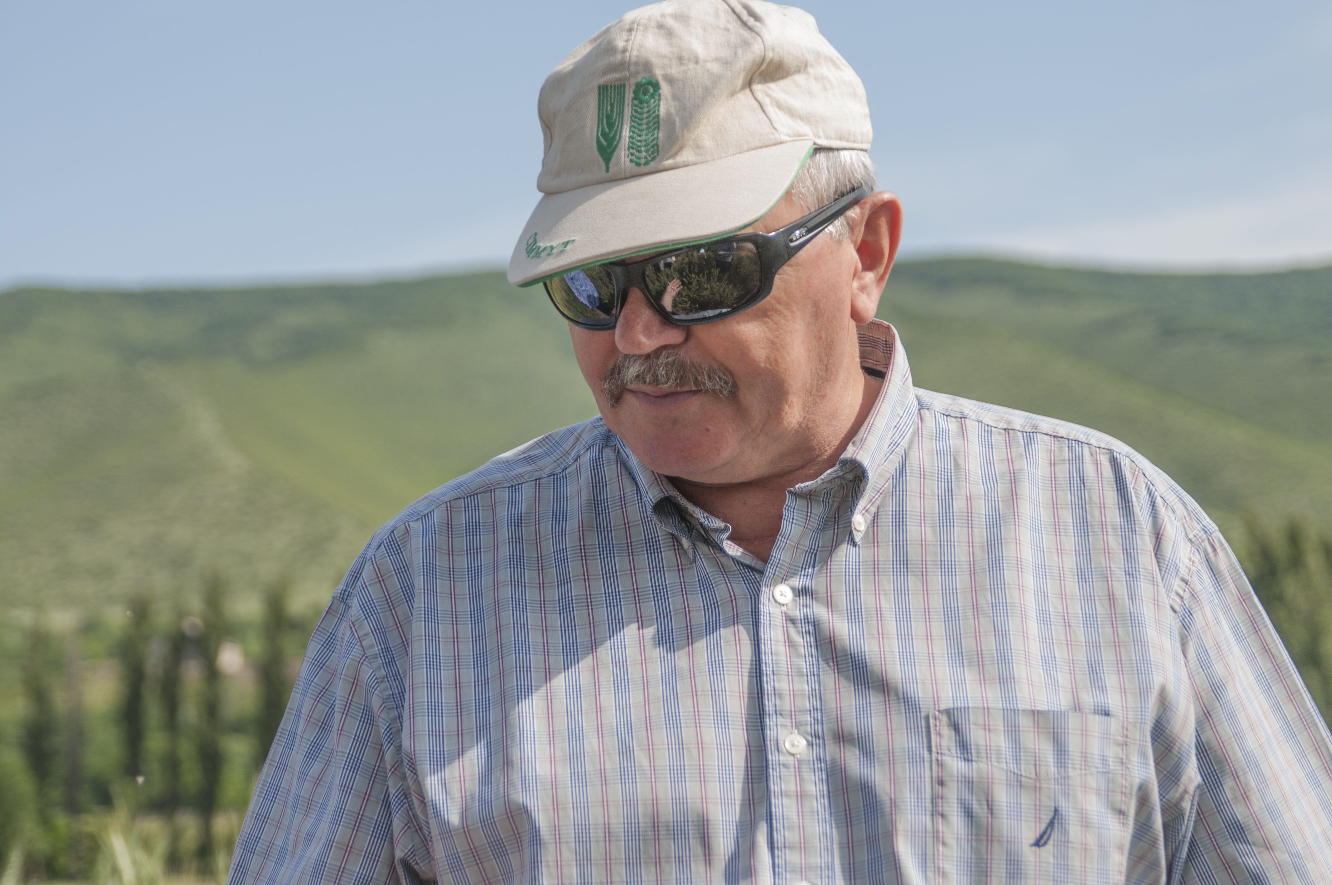 Alex Morgunov out in the field. (Photo: Alex Morgunov/CIMMYT)