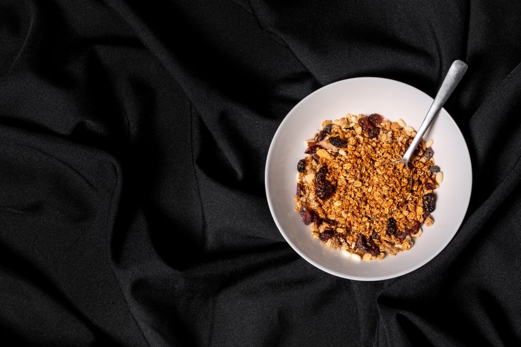 Granola, a popular breakfast food made with a base of rolled, whole oats. (Photo: Alfonso Cortes/CIMMYT)