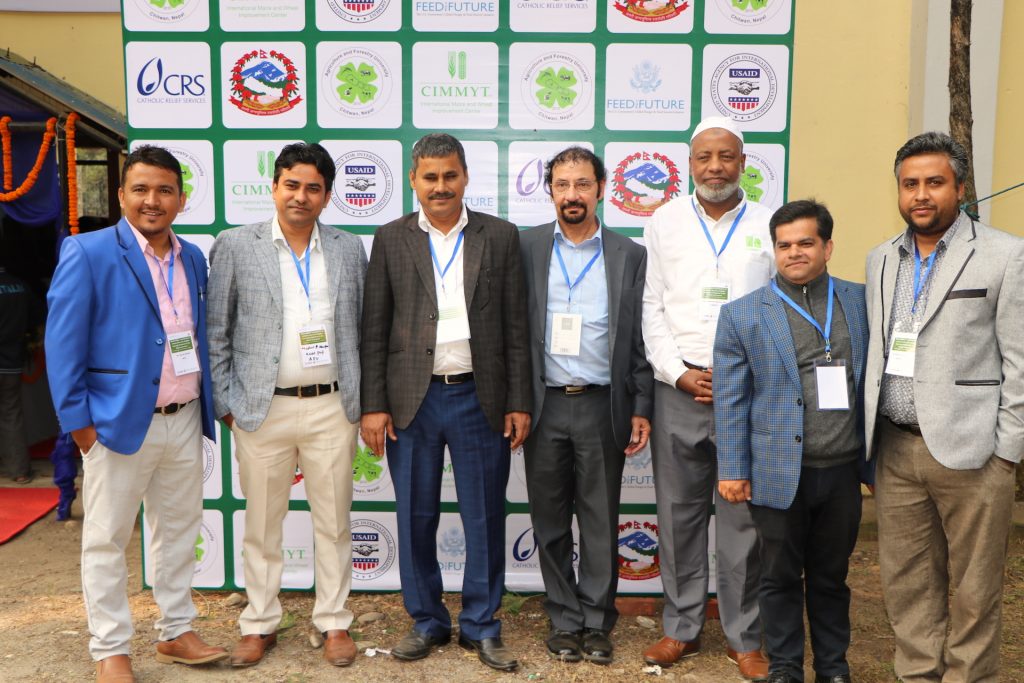 Organizers of the stakeholder consultation workshop to enhance the role of higher learning institutions in the Nepal seed sector at AFU, Chitwan. (Photo: Bandana Pradhan/CIMMYT)