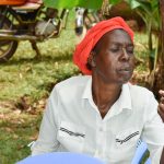 Participants were asked to rate the texture of different maize varieties, cooked as ugali, at a sensory evaluation in Kakamega County, Kenya. (Photo: Joshua Masinde/CIMMYT)