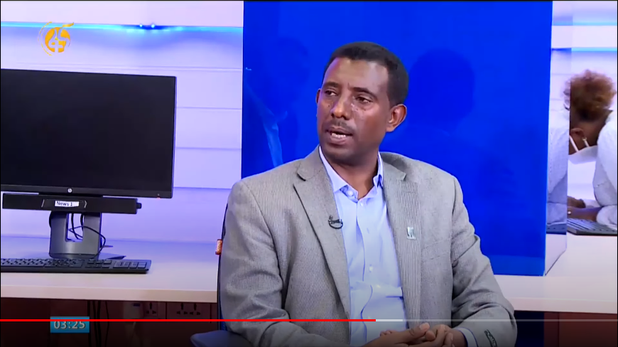 Kindie Tesfaye (CIMMYT) appears on Fana Television.