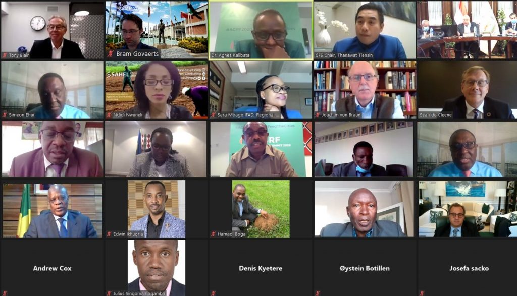 “Diversity and proactive mindsets present at the #AGRF2020 High-Level Ministerial Roundtable. An example of how we can shape the future, listening to what’s needed, investing in agriculture and making resilient food systems to resist the impact of #COVID19 #AgricultureContinues,” tweeted Bram Govaerts (first row, second from left) along with a screenshot of his Zoom meeting screen.