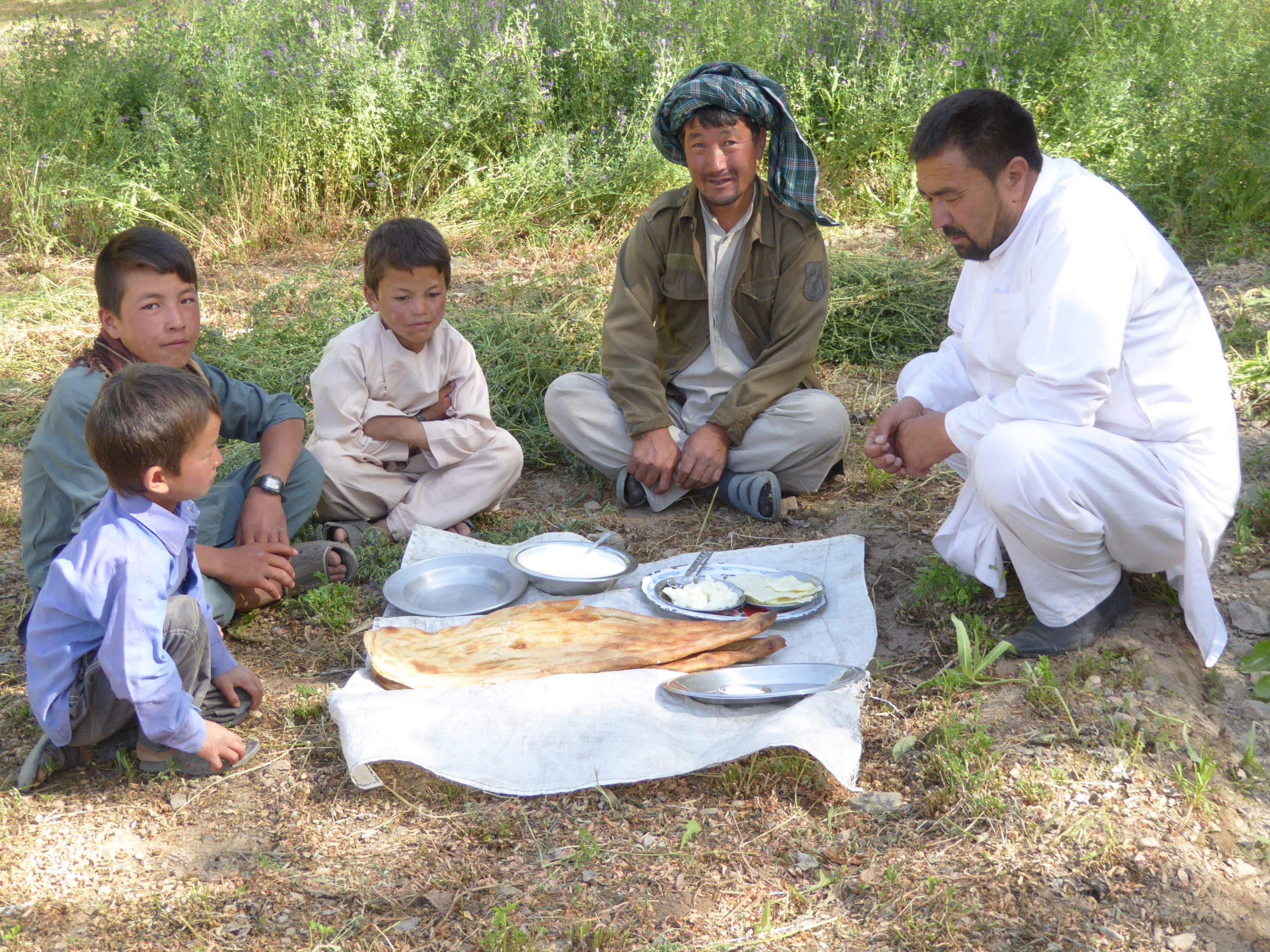 Bread and spread in Bamyan, Afghanistan. (Photo: Nigel Poole/SOAS University of London)