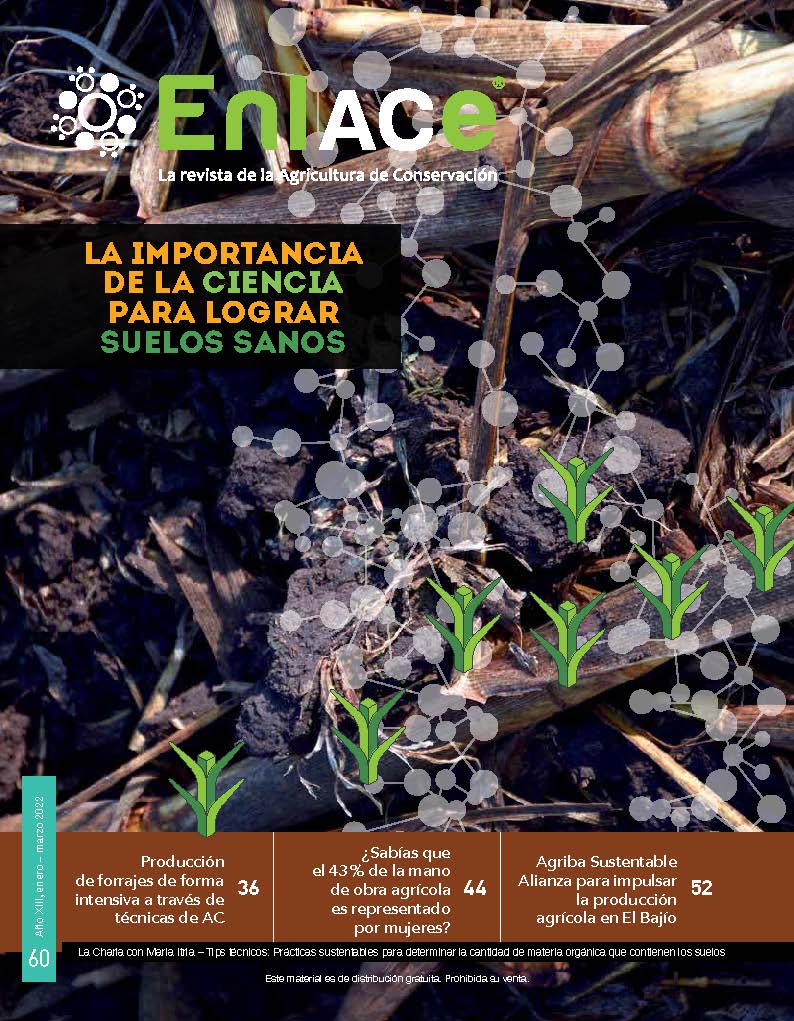 Portada de EnlACe: La revista de la Agricultura de Conservación No. 60. 