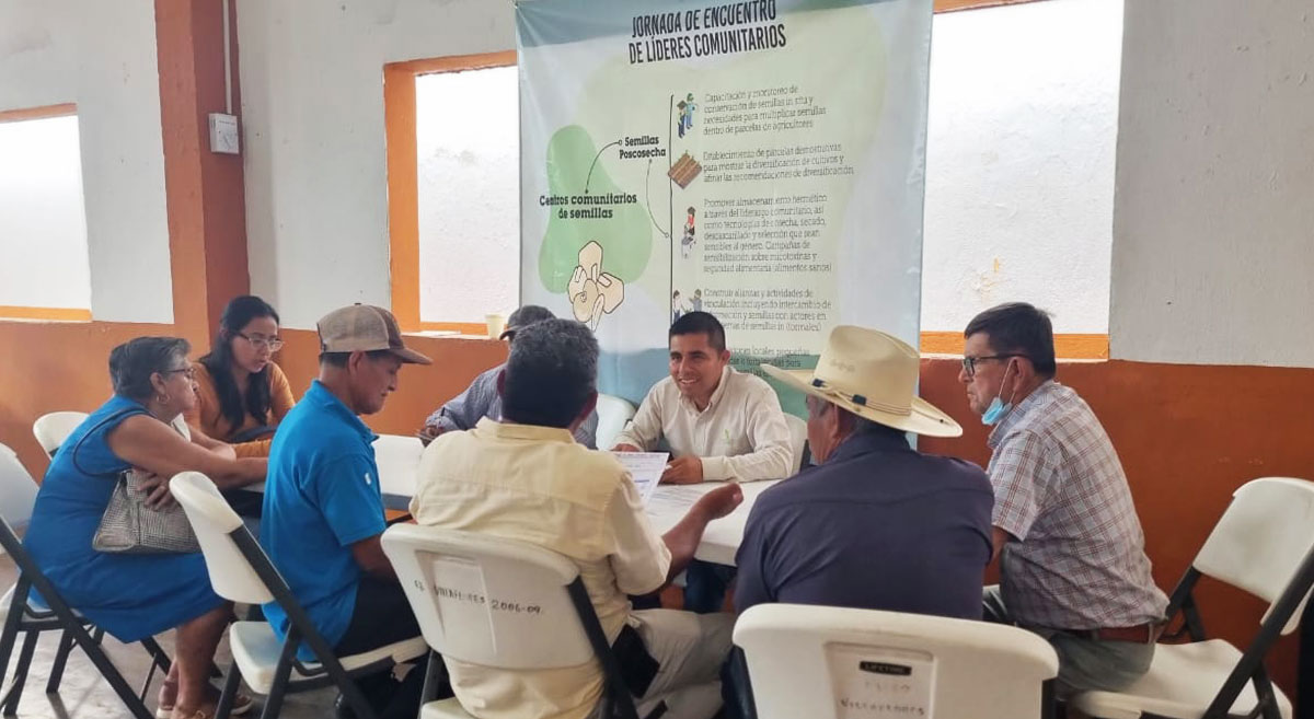Jornada con líderes comunitarios en el municipio de Villaflores, en Chiapas, México. (Foto: Hub Chiapas-CIMMYT)