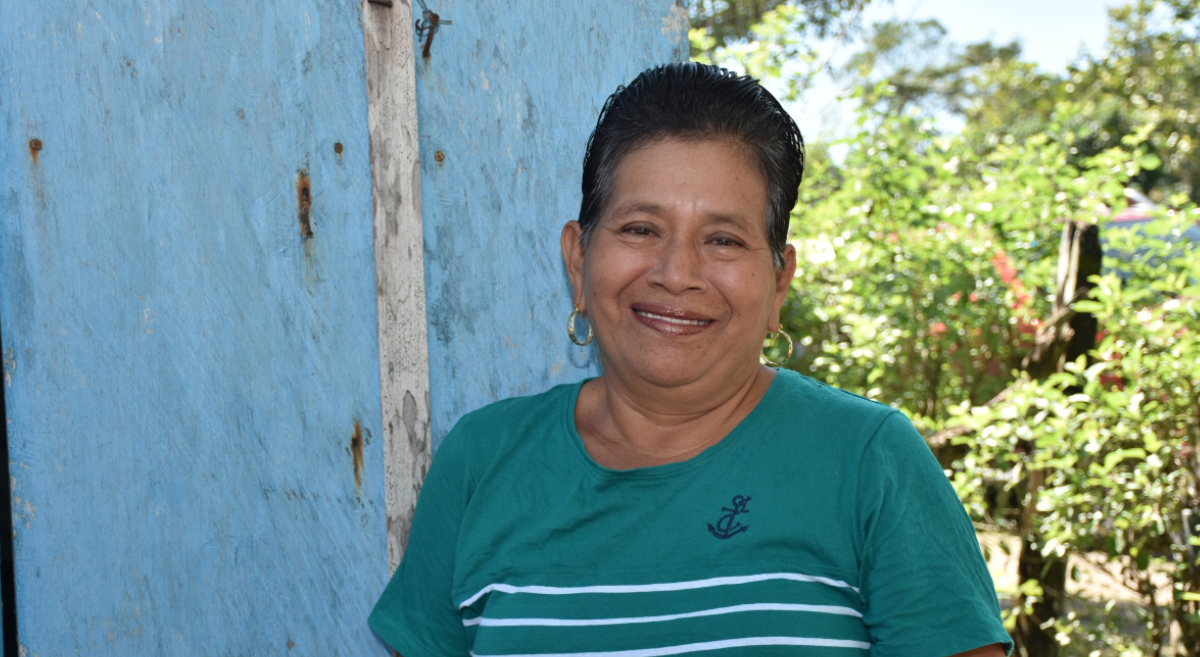 Miriam del Carmen Piña, productora de Candelaria, Campeche, quien participa en el proyecto con Walmart Foundation y el CIMMYT. (Foto: Fernando Morales / CIMMYT)