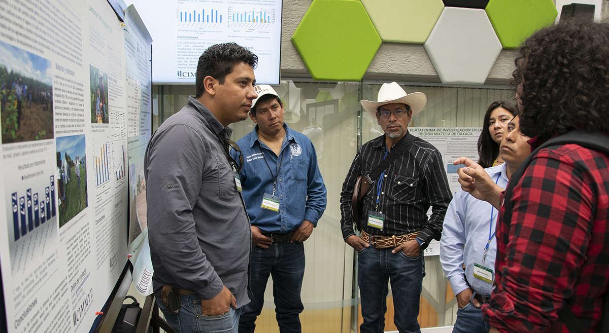 Investigadores de la Red Latinoamericana de Investigación Agronómica durante el Simposio Internacional de Plataformas de Investigación 2023. (Foto: Francisco Alarcón / CIMMYT)