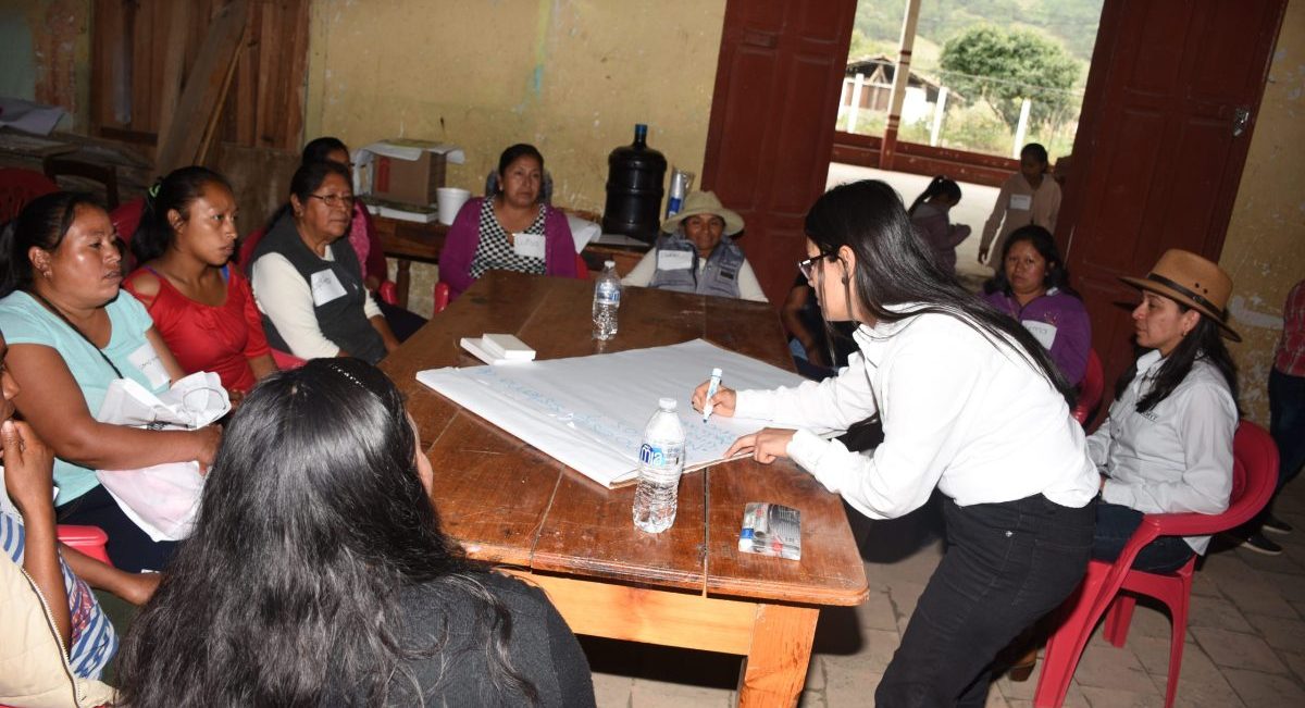 Taller con productoras de Cuatempan, Puebla. (Foto: Galilea Vicuña / CIMMYT)