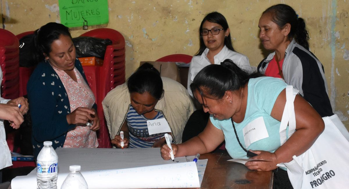 Grupo focal con mujeres en Cuatempan, Puebla. (Foto: Galilea Vicuña / CIMMYT)