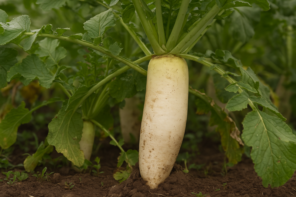 Rábano gigante (Foto: Open AI, ChatGPT)