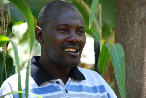 Farmer John Bosco Mugambi also participated in the IMAS on-farm trial in the Embu County.