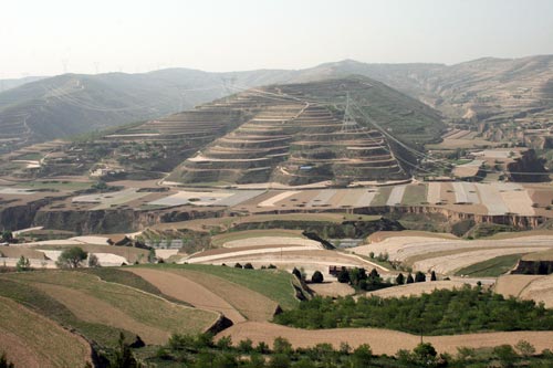 Common farming practices on the Loess Plateau near Dingxi to be visited during the workshop.