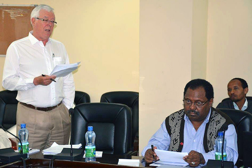 Representatives of agriculture ministers after signing the communiqué. Photo: Johnson Siamachira/CIMMYT