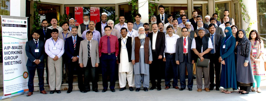 Participants in the annual AIP-Maize Working Group meeting. Photo: Amina Nasim Khan/CIMMYT.