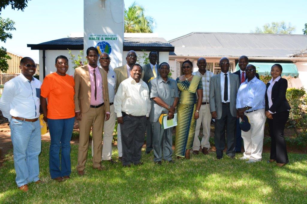 African ambassadors learned about CIMMYT-promoted agricultural technologies while visiting the CIMMYT-Southern Africa Regional Office (CIMMYT-SARO) in Harare, Zimbabwe. Photo: Johnson Siamachira/CIMMYT