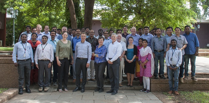 CIMMYT Delegation in Hyderabad, India, 26 August 2016. Photo: CIMMYT