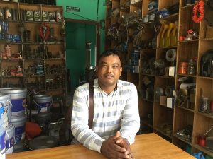 Dahit Traders founder Chullu Ram Chaudhary at his workshop in Bardiya district, Nepal. Photo: CIMMYT/CSISA/A.Khadka