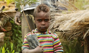 Even in areas of high food security, vitamin and mineral deficiencies affect children in Southern Ethiopia. CIFOR Photo/Mokhamad Edliadi