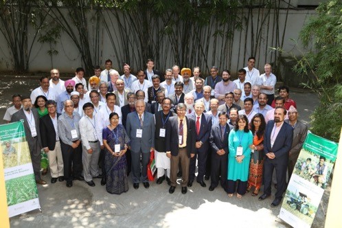 Delegates and participants of the regional policy dialogue on scaling conservation agriculture for sustainable intensification in South Asia in Dhaka, Bangladesh. Photo: Das, S./CIMMYT Bangladesh.