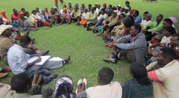 A community conversation session in Shebedino, Ethiopia. Photo: Tsegaye, M./SNNPR.
