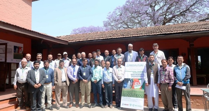 Participants of the international training. Photo: S.Thapa/CIMMYT-Nepal