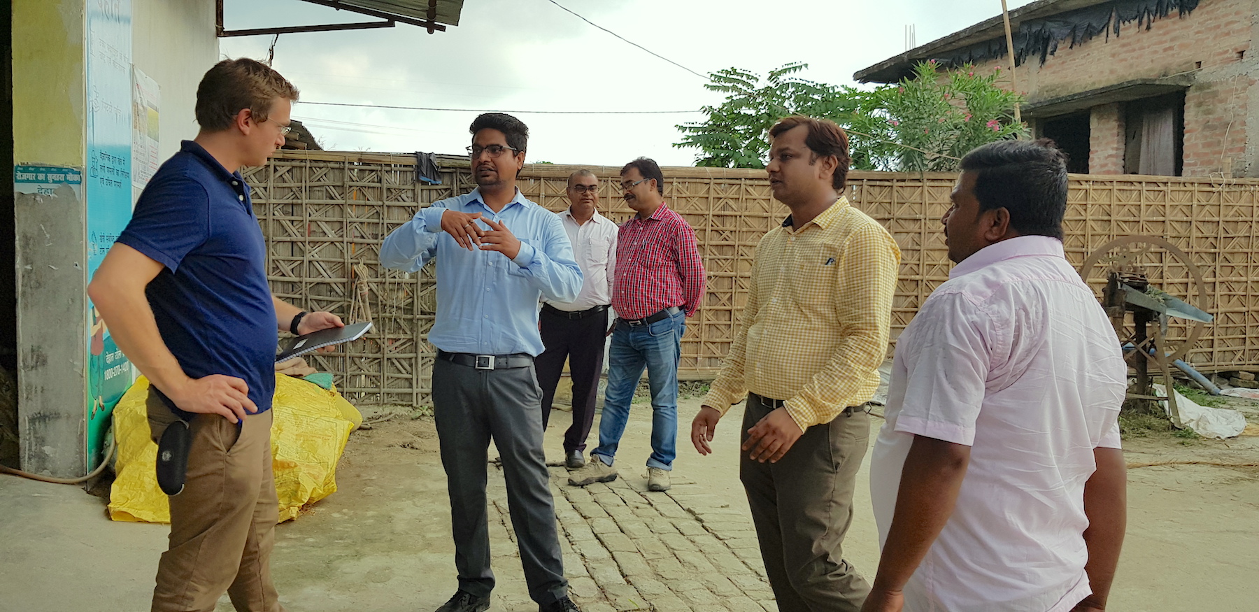 Brendan Brown during a field visit. 